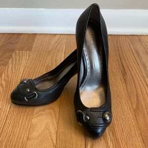 Leather Coach Kitten Heels
